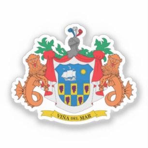 Adesivo Casaco de armas Viña del Mar, Chile