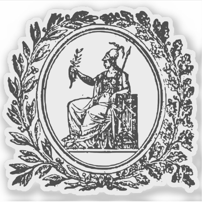 Adesivo Casaco de braços de Grécia (1829) (Frente)