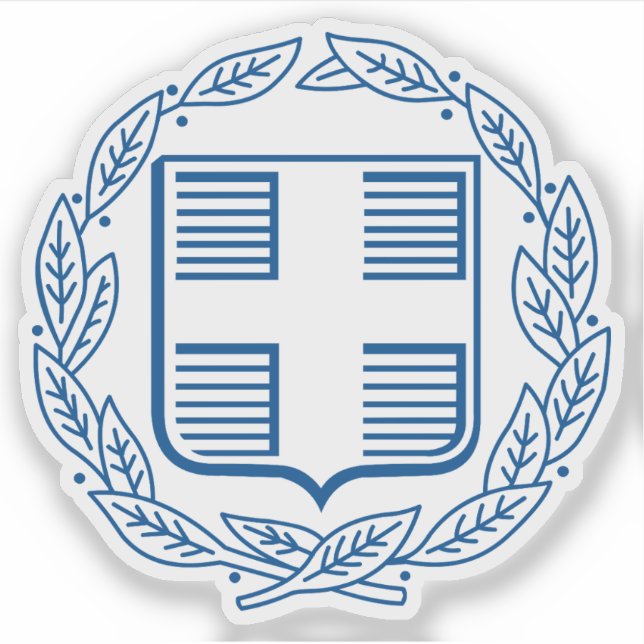 Adesivo Casaco de braços de Grécia (2010-presente) (Frente)