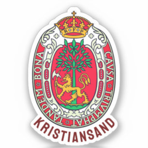 Adesivo Casaco de Braços de Kristiansand, NORWAY