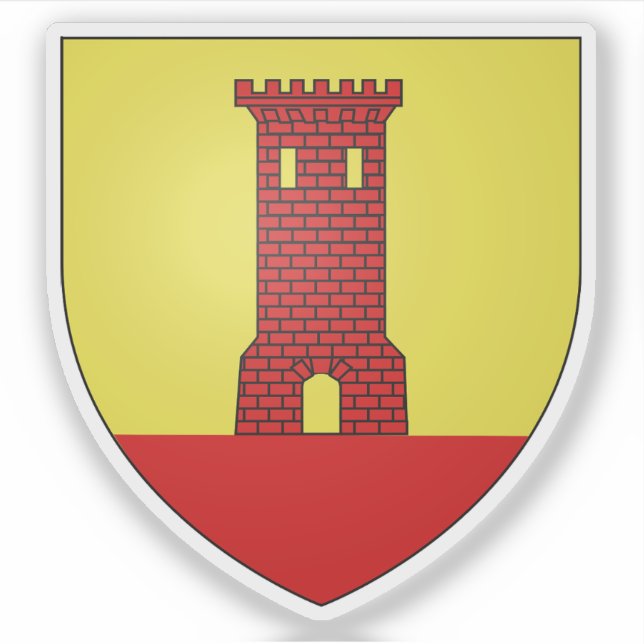 Adesivo Casaco de braços de Vitrolles, Bouches-du-Rhône (Frente)