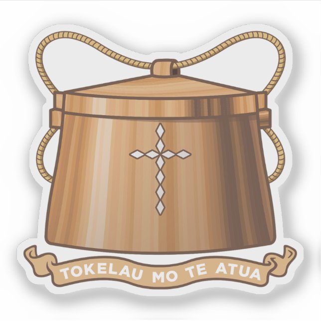 Adesivo Casacos de armas de Tokelau (Frente)