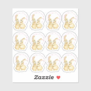 Adesivo Casal Bunny da Páscoa