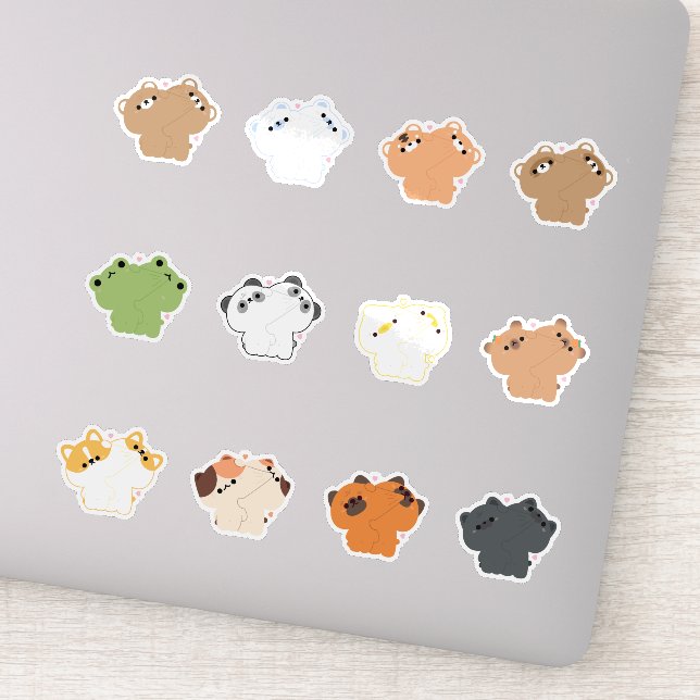 Adesivo Casal de animais (Detalhe)