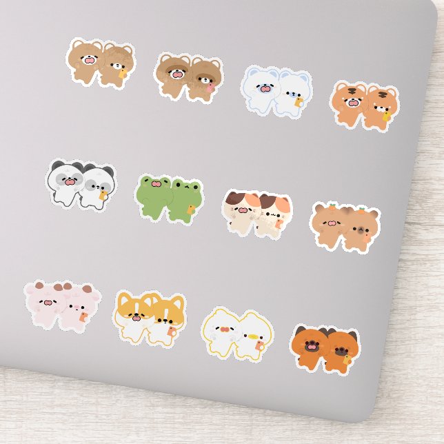 Adesivo Casal de animais (Detalhe)
