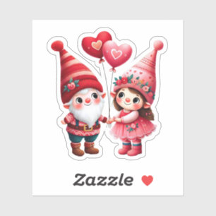 Adesivo Casal dos Gnomos dias de os namorados