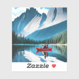 Adesivo Casal Kayaking Themed