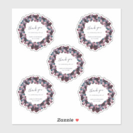 Adesivo Casamento com Hydrangeas Roxas Lavandas Azul Obrig