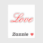 Adesivo Casamento de Amor Vermelho com Cinza Trendy em Seg<br><div class="desc">Você pode mudar facilmente as fontes e as cores. Você também pode adicionar seu logotipo e a imagem de fundo conforme desejar.</div>