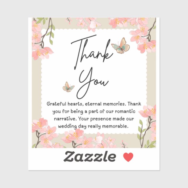 Adesivo Casamento de flor selvagem (Folha)