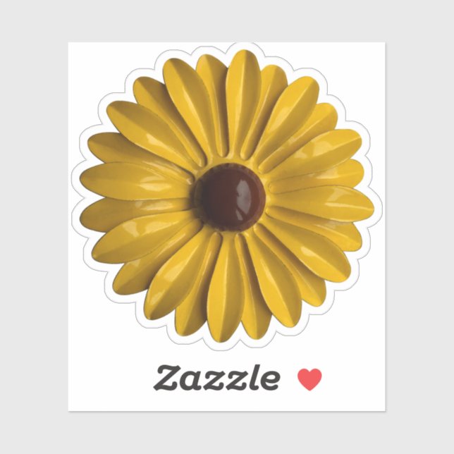 Adesivo Casamento de primavera Floral de Hippie Daisy Flow (Folha)