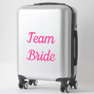 Adesivo Casamento de Texto Personalizado da Equipe Bridal 