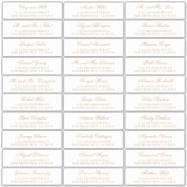 Adesivo Casamento Dourado Formal Elegante Tradicional