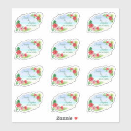 Adesivo Casamento Geométrico Dourado Floral Tropical Botân