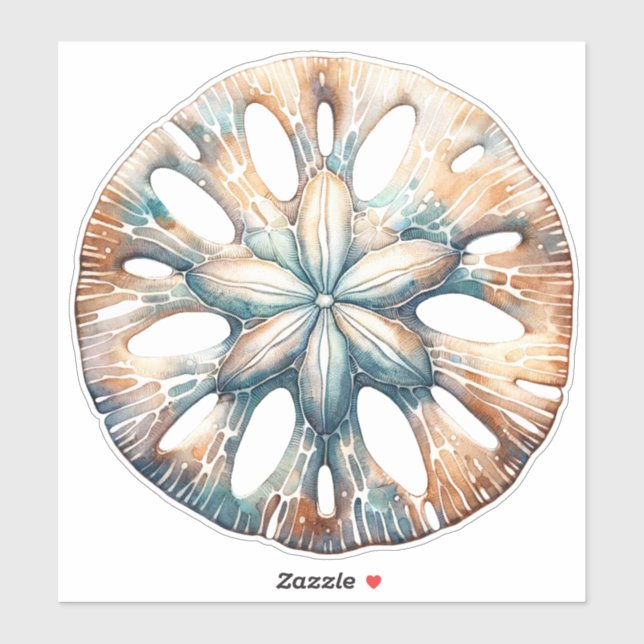 Adesivo Casamento por Aquarela do Mar com Traço de Dólar d (Folha)