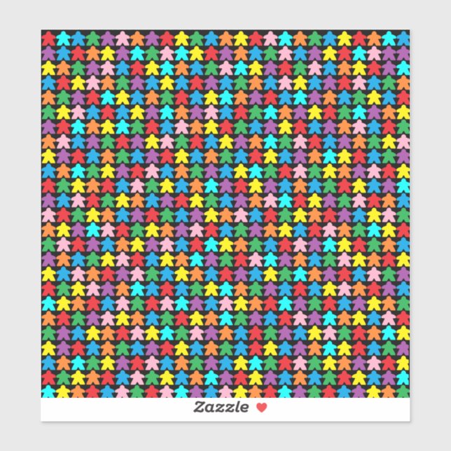 Adesivo Casas multicoloridas (Folha)