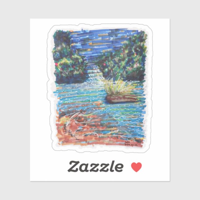 Adesivo Cascata Colorida (Folha)