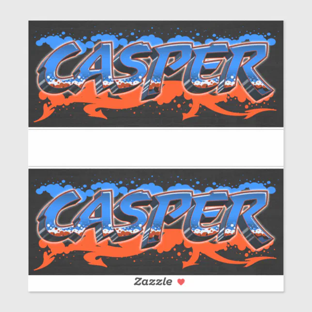 Adesivo Casper Vorname Name Graffiti Aufkleber Sticker | Zazzle Brasil