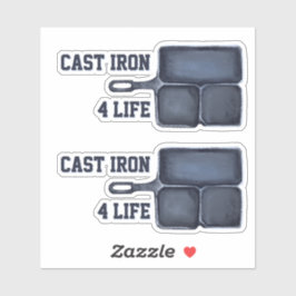 Adesivo Cast Iron for Life Sticker