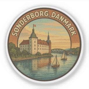 Adesivo Castelo de Sønderborg Dinamarca