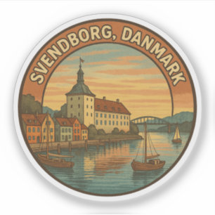 Adesivo Castelo Svendborg Dinamarca