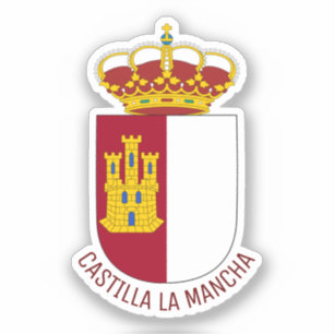 Adesivo Castilla La Mancha casaco de armas - Espanha
