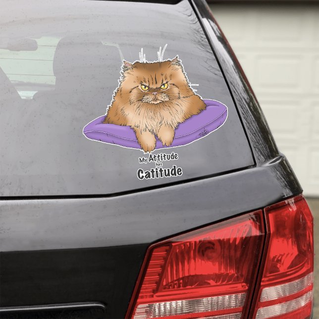 Adesivo Cat Attitude Engraçada (Criador carregado)