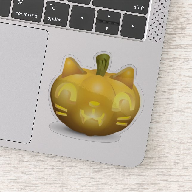 Adesivo Cat Jack O Lanterna (Detalhe)