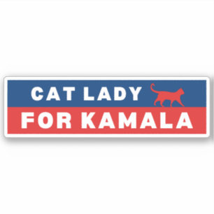 Adesivo Cat Lady For Kamala