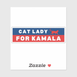 Adesivo Cat Lady For Kamala