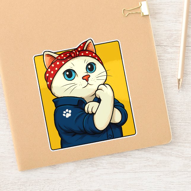 Adesivo Cat Mãe Dia de as mães (Notebook)