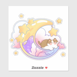 Adesivo cat on the moon