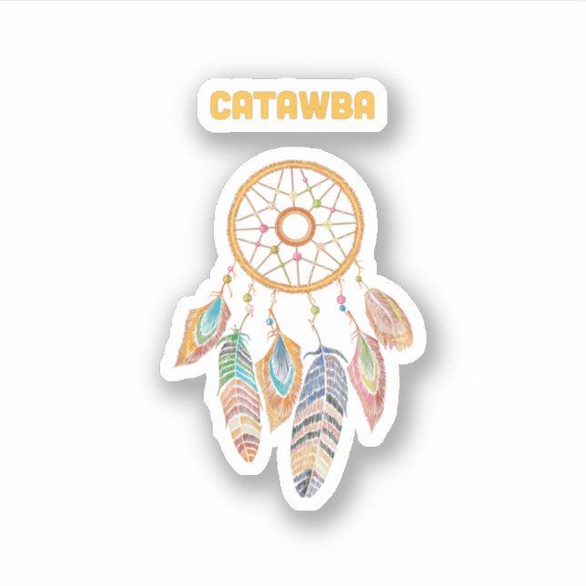 Adesivo Catawba Tribe Native American Indian Proud Dream C (Frente)