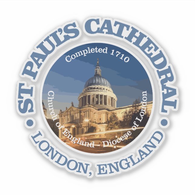 Adesivo Catedral de Paul da rua (Frente)