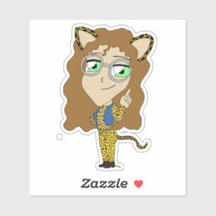 Adesivo catgirl chibi