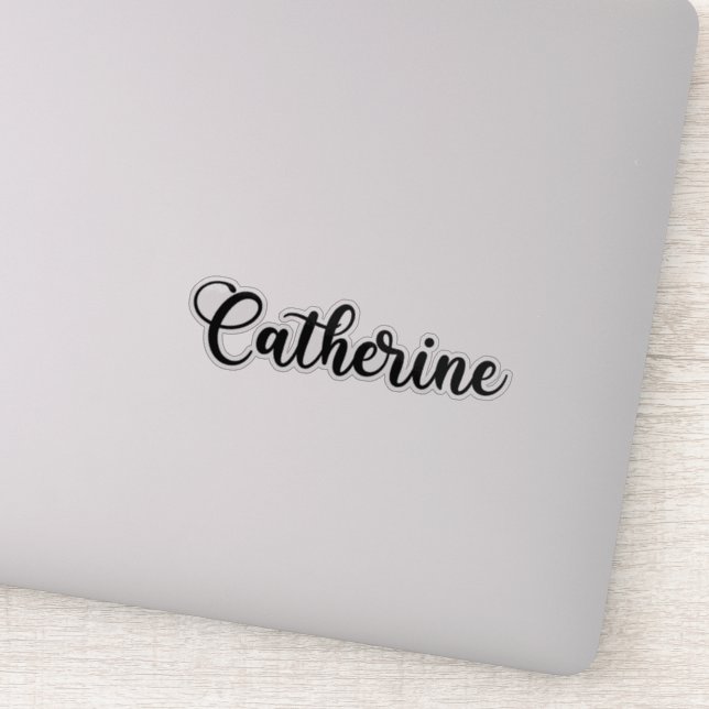 Adesivo Catherine Name - Caligrafia manuscrita (Detalhe)