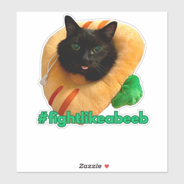 Adesivo #catlikeabeeb Sticker (Folha)