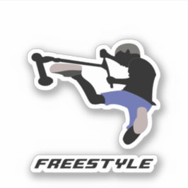 Adesivo Cavaleiro de patinete Stunt