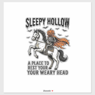 Adesivo Cavaleiro Sem Cabeça Sleepy Hollow Halloween Vinta