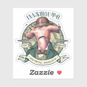 Adesivo Cavalheiro de Cabeça-de-Marinho do Salão Náutico I