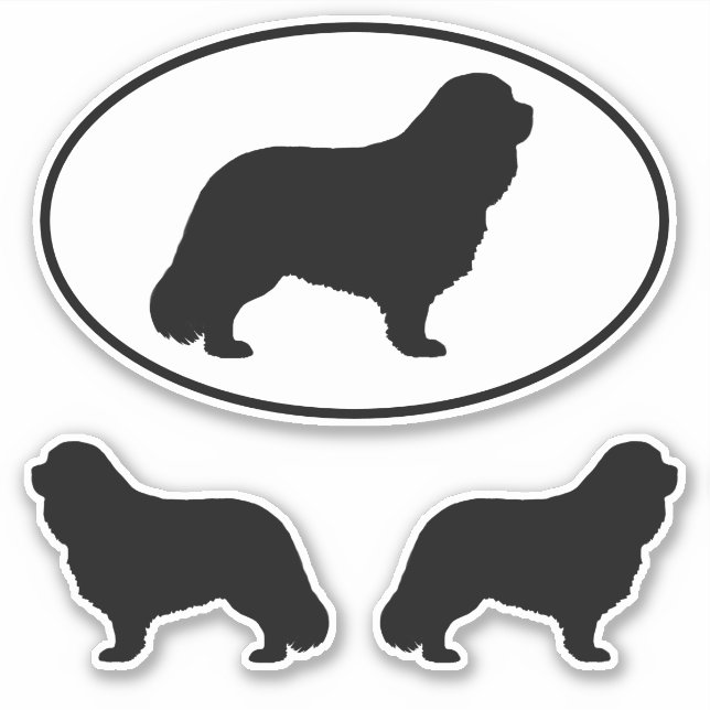 Adesivo Cavalier King Charles Spaniel Silhouettes Stickers (Frente)