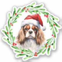 Cavalier King Spaniel Christmas Dog Vinyl