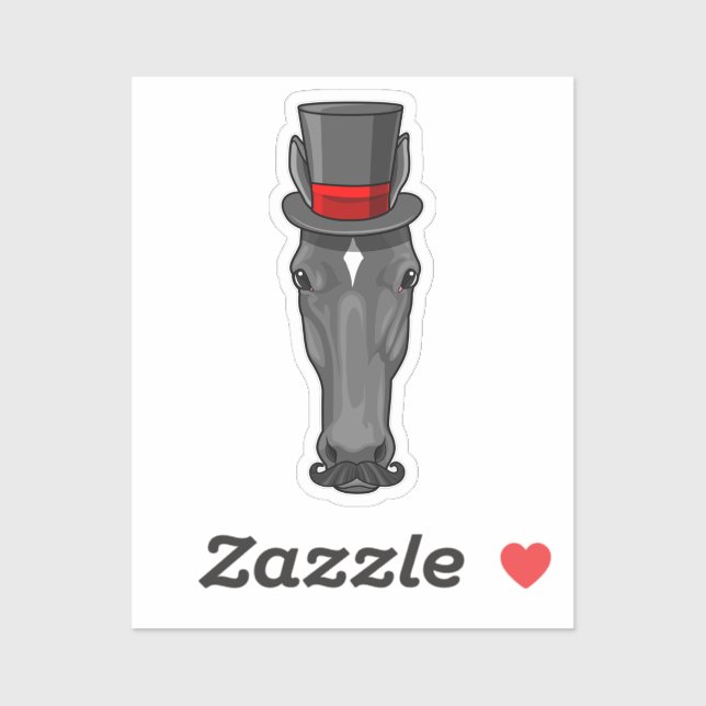 Adesivo Cavalo com Cilindro (Folha)