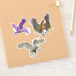 Adesivo Cavalo de vôo da fantasia de Pegasus do unicórni