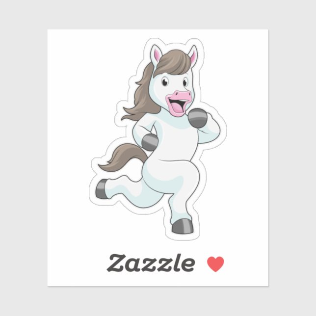 Adesivo Cavalo em Corrente (Folha)