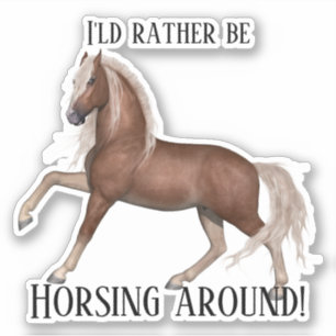 Adesivo Cavalo Em Volta (Fundo Claro)