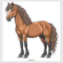 Cavalo Marrom Elegante