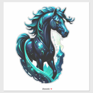 Adesivo Cavalo Místico Com Crina Estelar