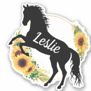 Adesivo Cavalo Silhouette Equestrian
