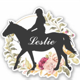 Adesivo Cavalo Silhouette Equestrian